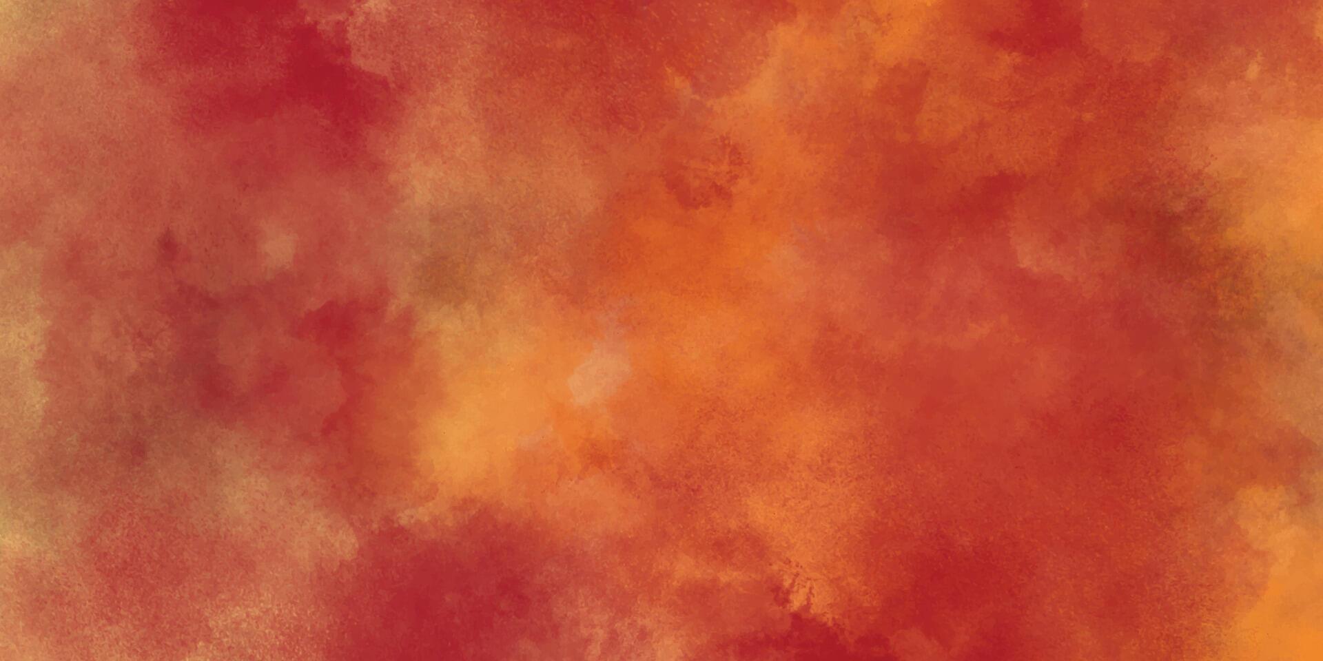 colorida grunge textura. vermelho laranja fundo. abstrato aguarela fundo. fundo com aguarela vetor