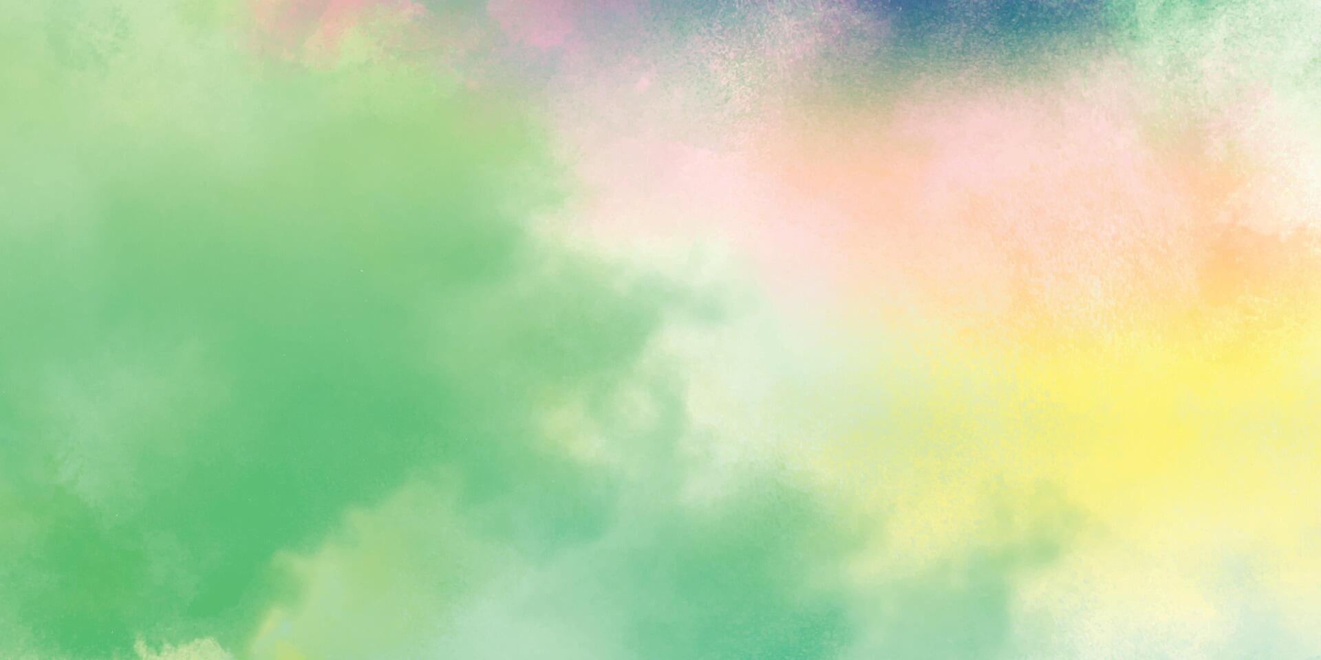 abstrato colorida aguarela fundo. colorida pôr do sol céu com inchado nuvens. digital arte pintura. moderno aguarela pintura vetor