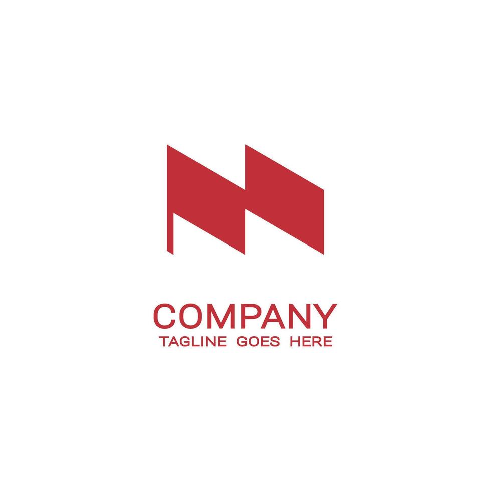 vetor logotipo Projeto bandeira conceito com a iniciais do a carta m.
