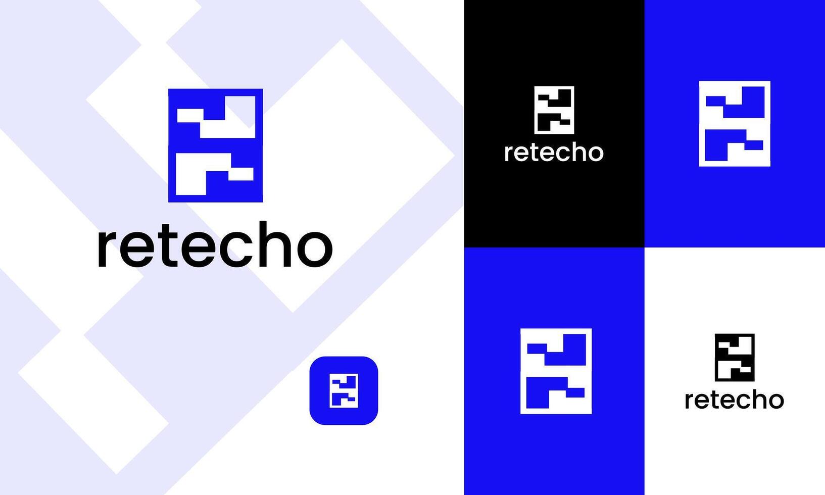 digital tecnologia ícone e o circuito ícone logotipo Projeto branding modelo vetor
