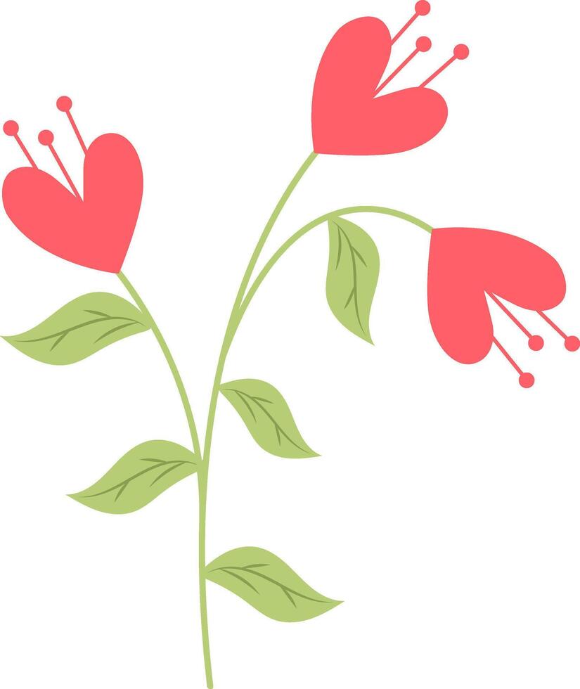 flor para seu Projeto e Parabéns, cartões para seu Amado uns. Primavera panorama a partir de ilustrações. vetor ilustração dentro plano estilo. isolado em branco fundo.