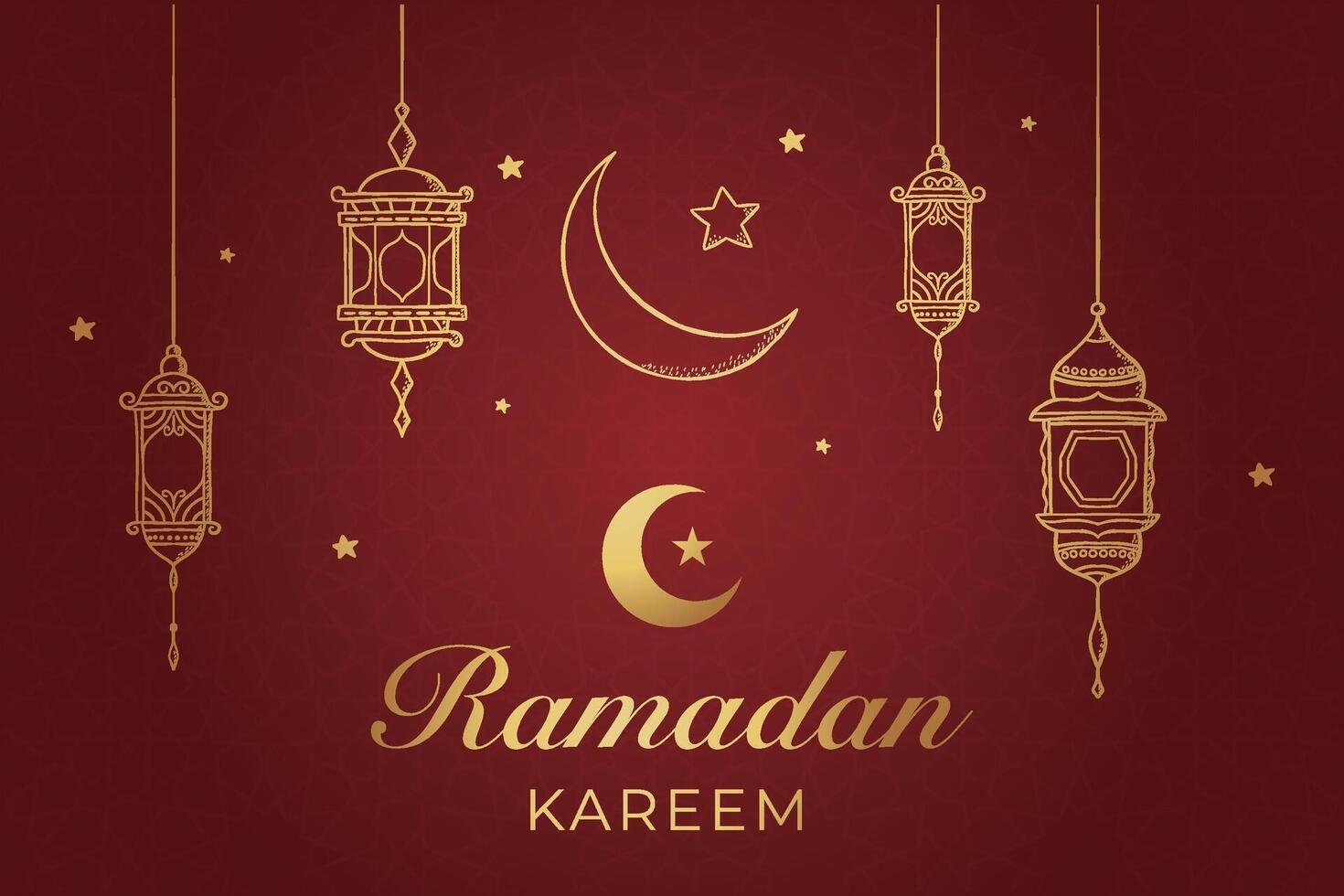 Ramadã, eid al-fitr, islâmico Novo ano fundo cumprimento cartão vetor