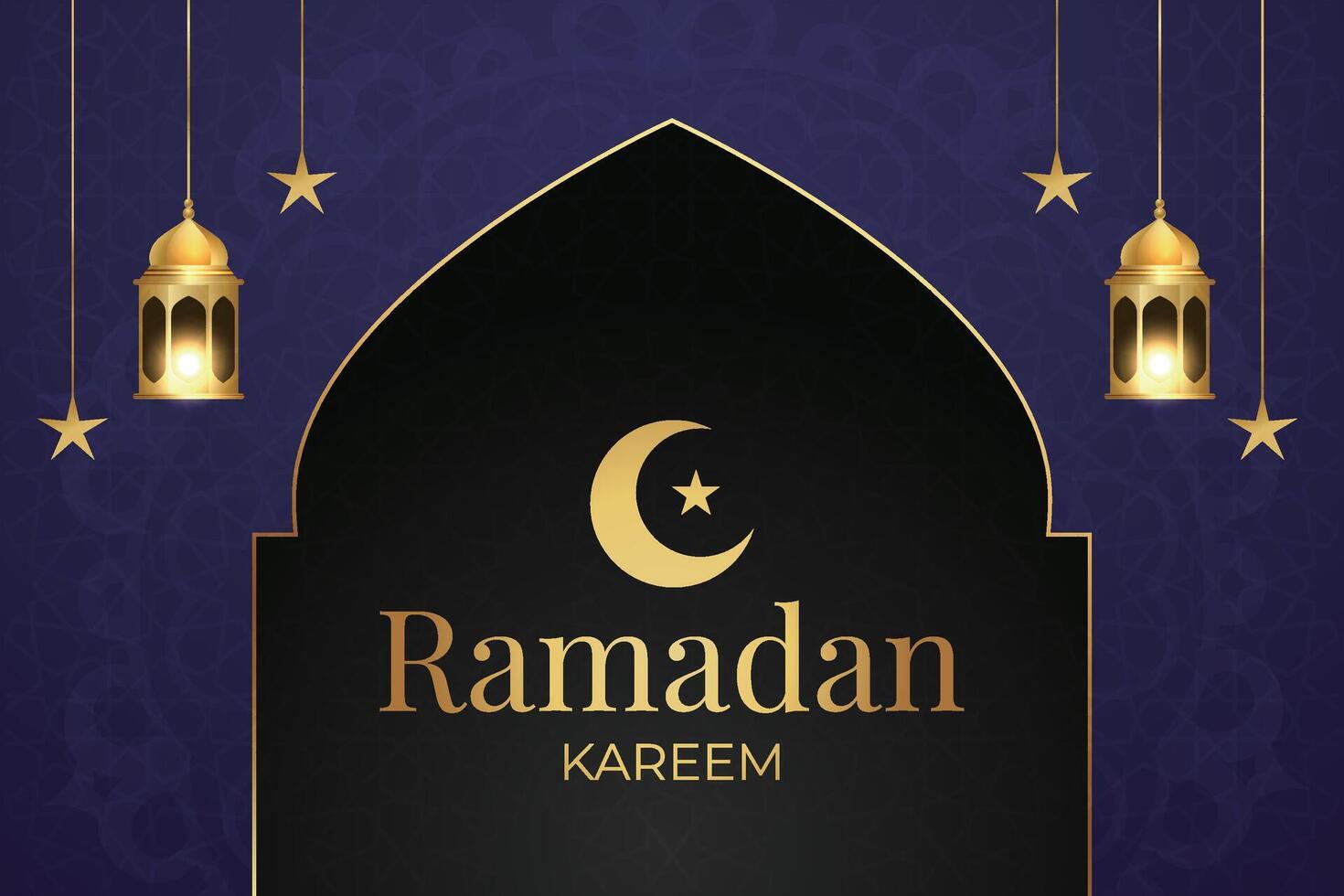 Ramadã, eid al-fitr, islâmico Novo ano fundo cumprimento cartão vetor