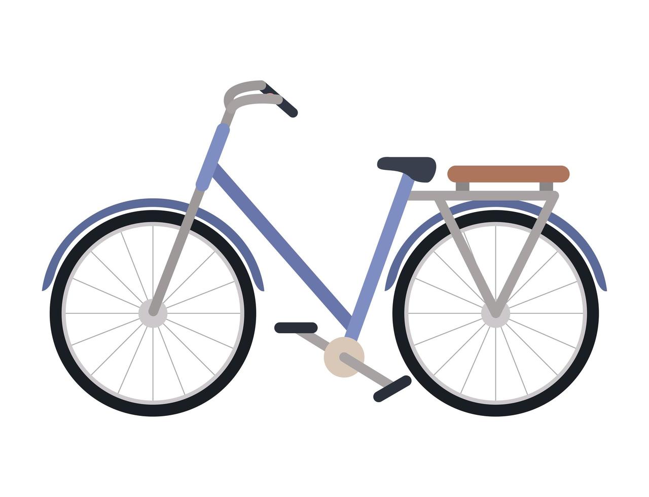 desenho vetorial de bicicleta retro isolada vetor