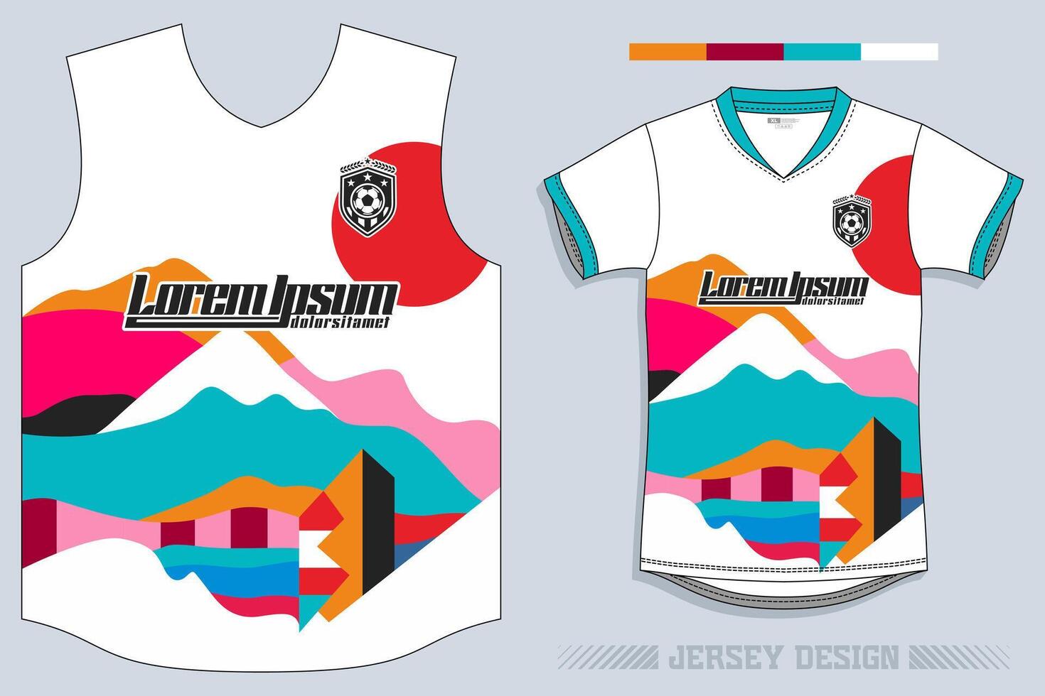 Esportes jérsei e camiseta modelo Esportes jérsei Projeto vetor. Esportes Projeto para futebol, corrida, jogos jérsei. vetor. pró vetor