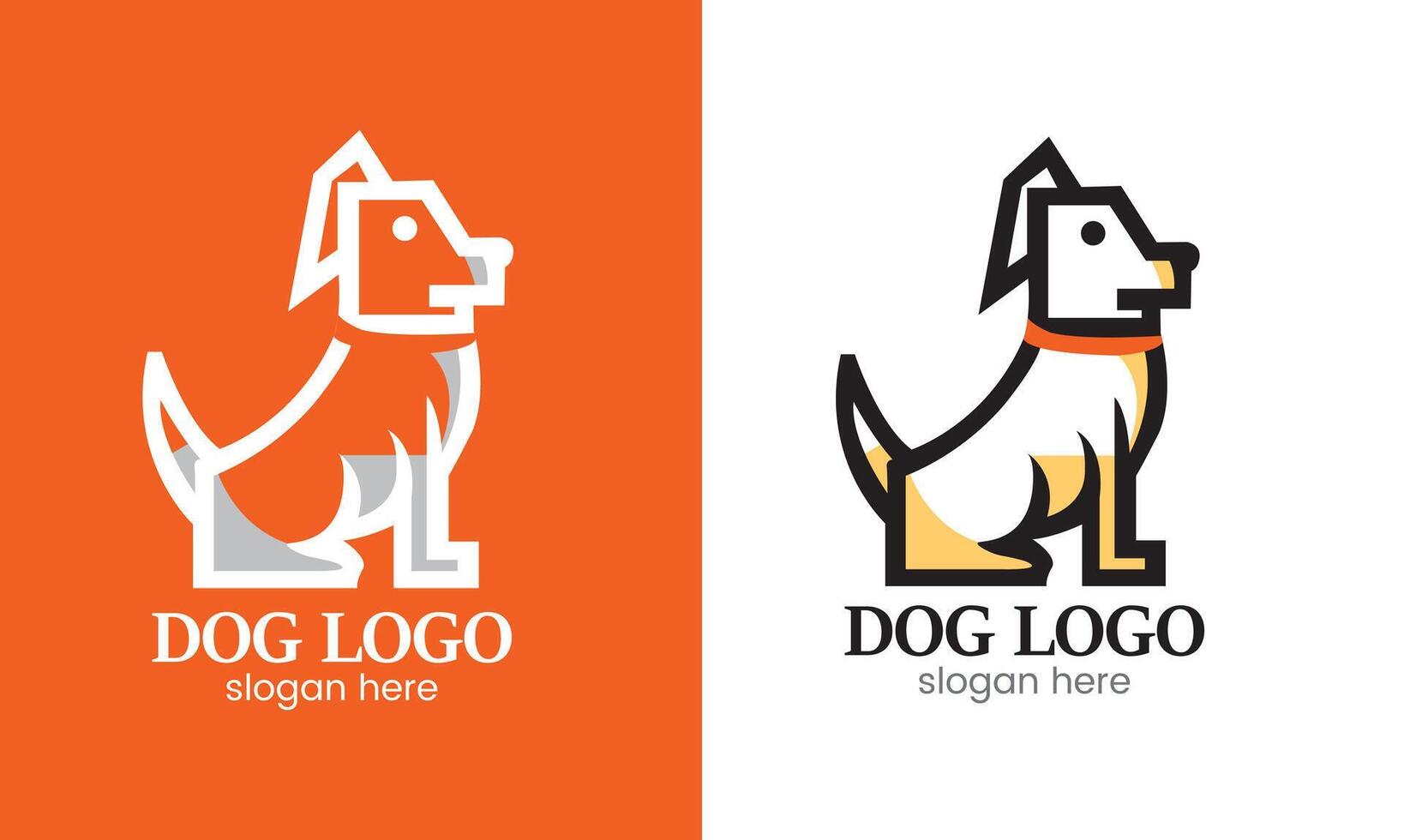 ai gerado cachorro vetor, gráfico, logotipo, arte Projeto ícone, família parceiro. vetor