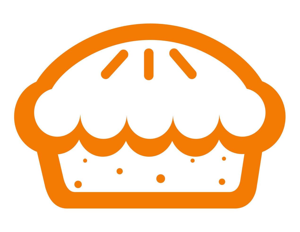 bolo, torta logotipo Projeto dentro minimalista estilo. velozes Comida ícone. vetor ilustração.