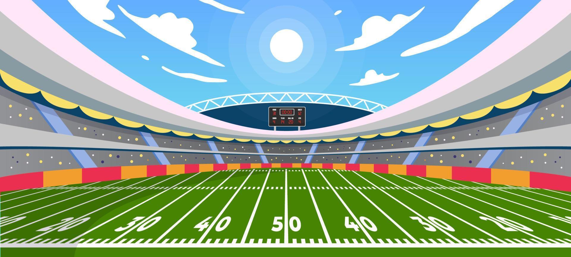 paisagem de fundo do superbowl vetor