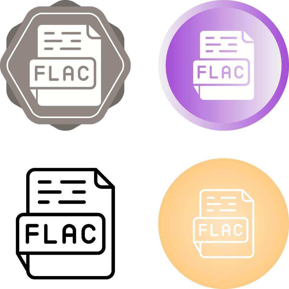 flac vetor ícone