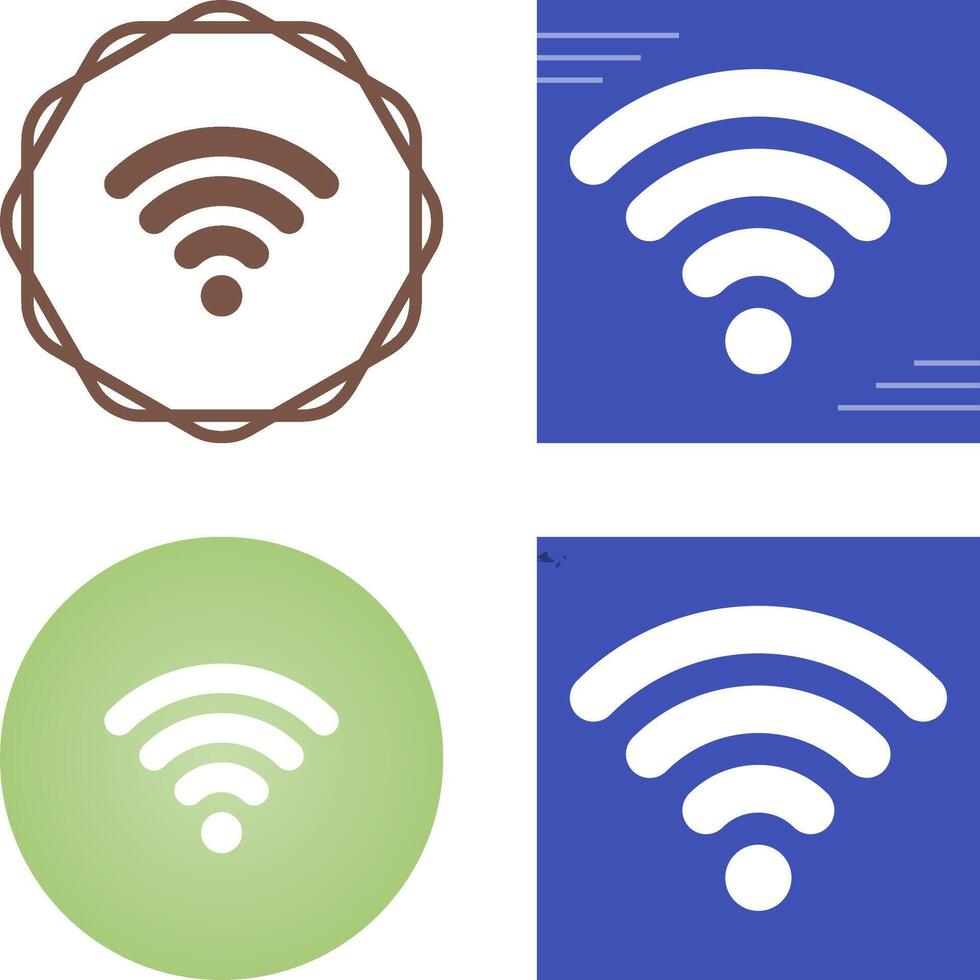 ícone de vetor de sinal wifi