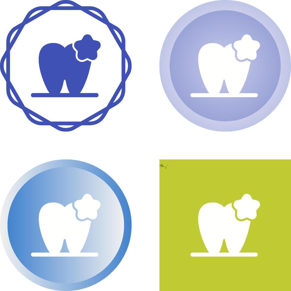 ícone de vetor de dente