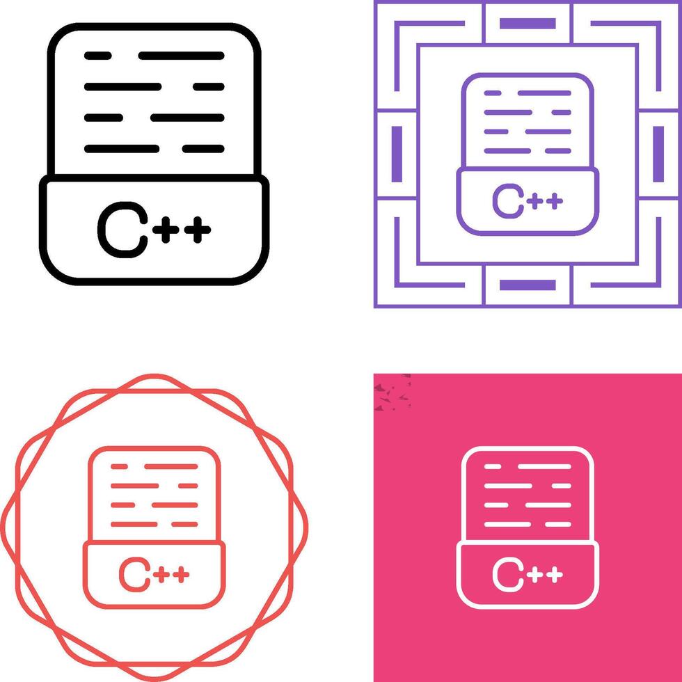 ícone de vetor de linguagem de programação