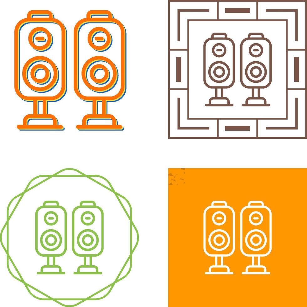 ícone de vetor de alto-falantes