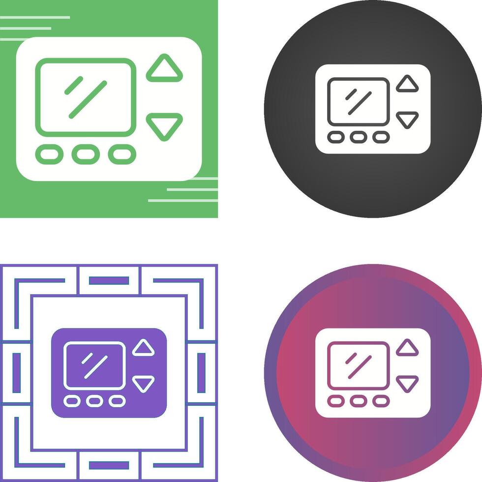 ícone de vetor de termostato inteligente