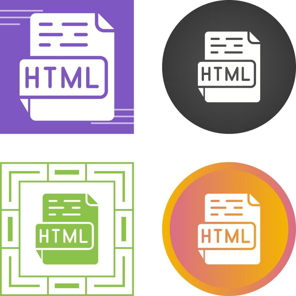 ícone do vetor html