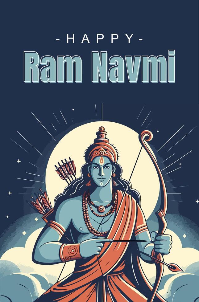 RAM navami social meios de comunicação modelo vetor