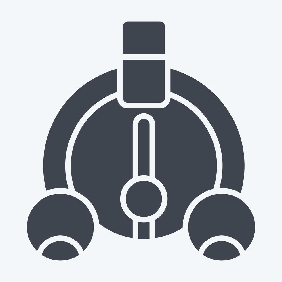 ícone combustível medidor. relacionado para garagem símbolo. glifo estilo. simples Projeto editável. simples ilustração vetor