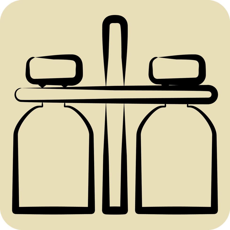 ícone leite jar. relacionado para leite e beber símbolo. mão desenhado estilo. simples Projeto editável. simples ilustração vetor