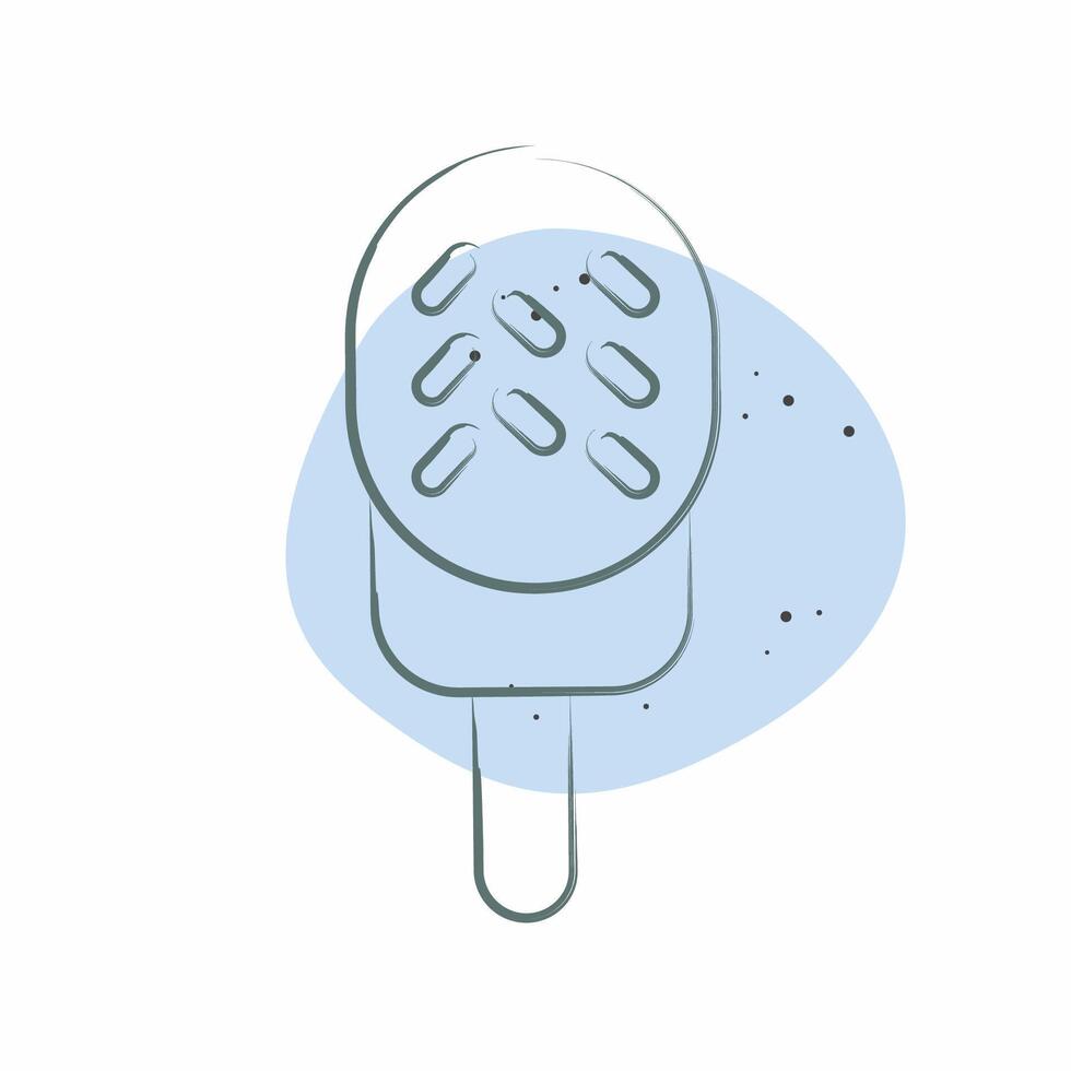 ícone gelo creme. relacionado para leite e beber símbolo. cor local estilo. simples Projeto editável. simples ilustração vetor
