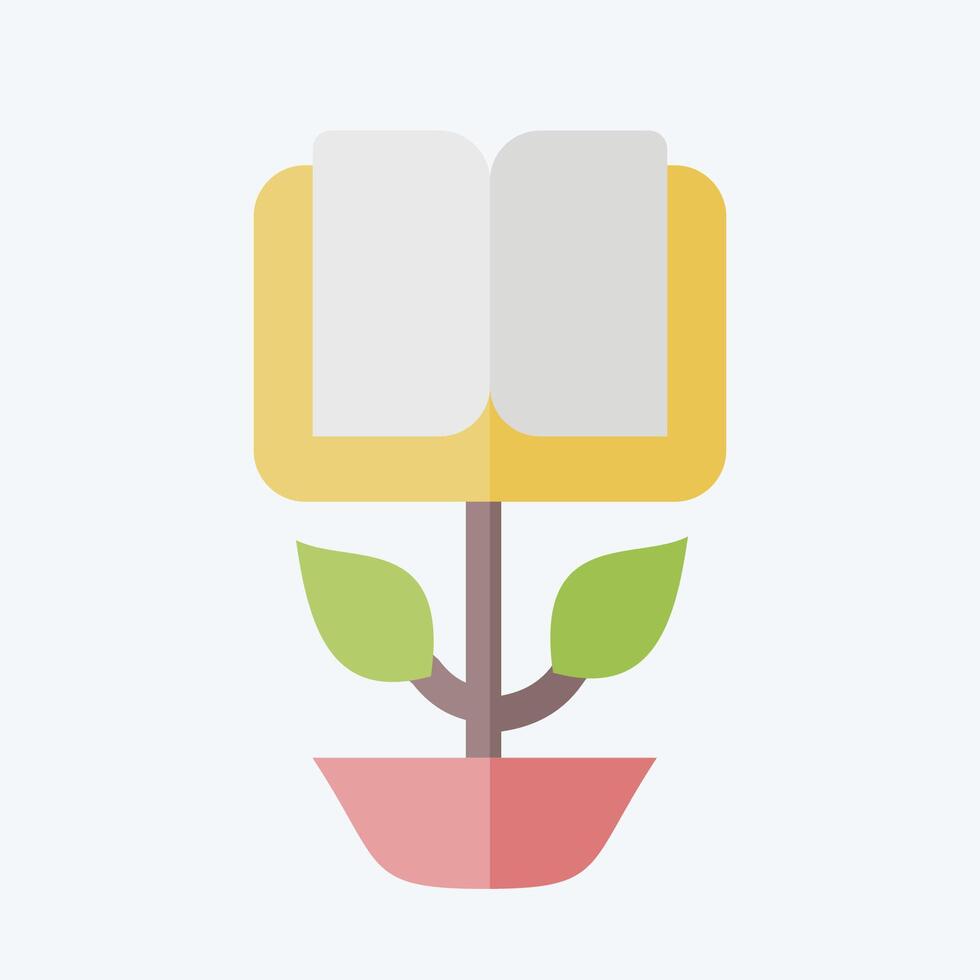 ícone botânica. relacionado para ecologia símbolo. plano estilo. simples Projeto editável. simples ilustração vetor