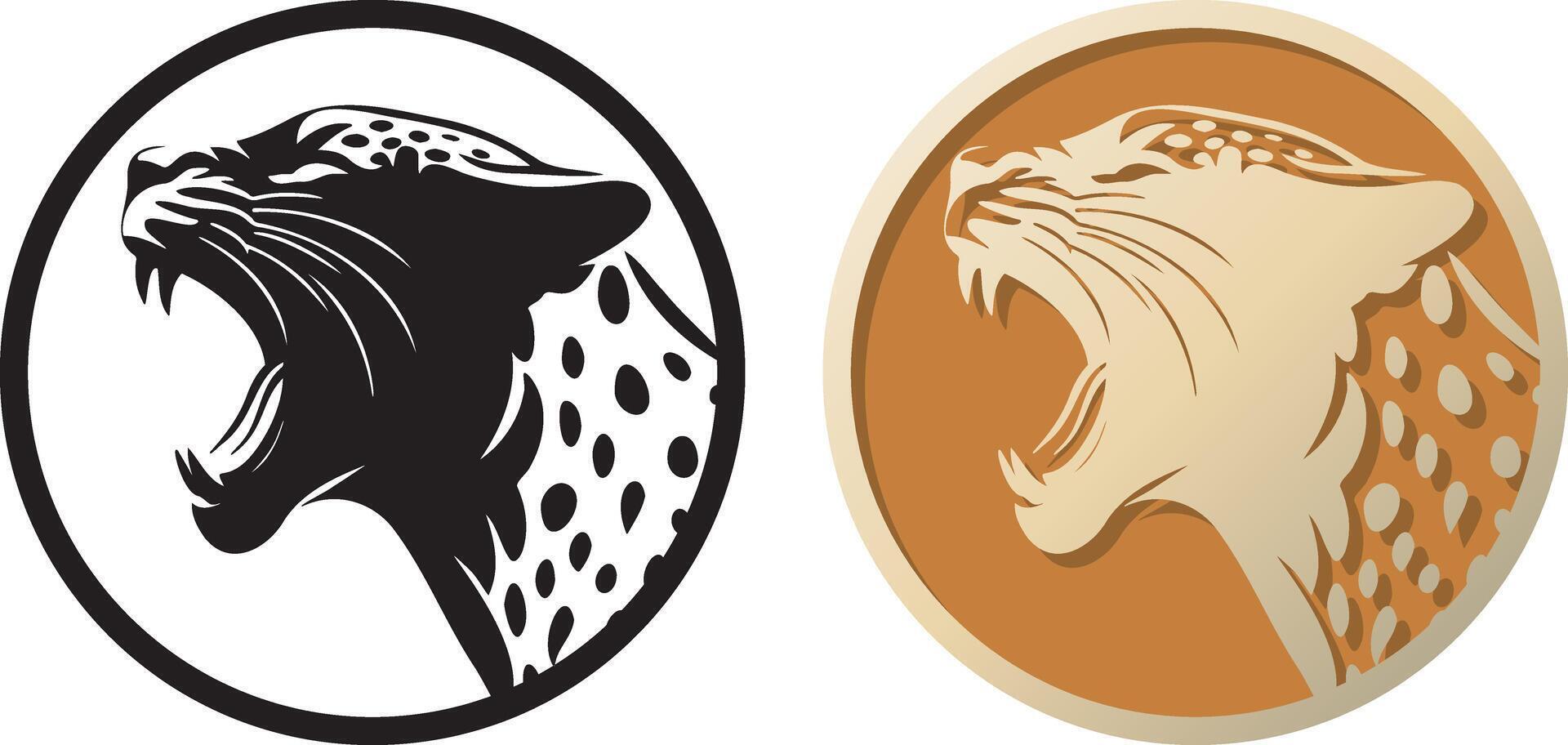leopardo logotipo ilustração. vetor