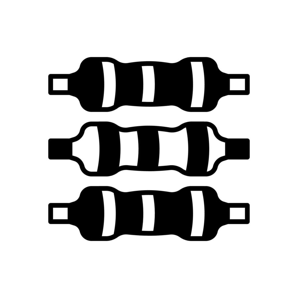 resistor ícone dentro vetor. logótipo vetor