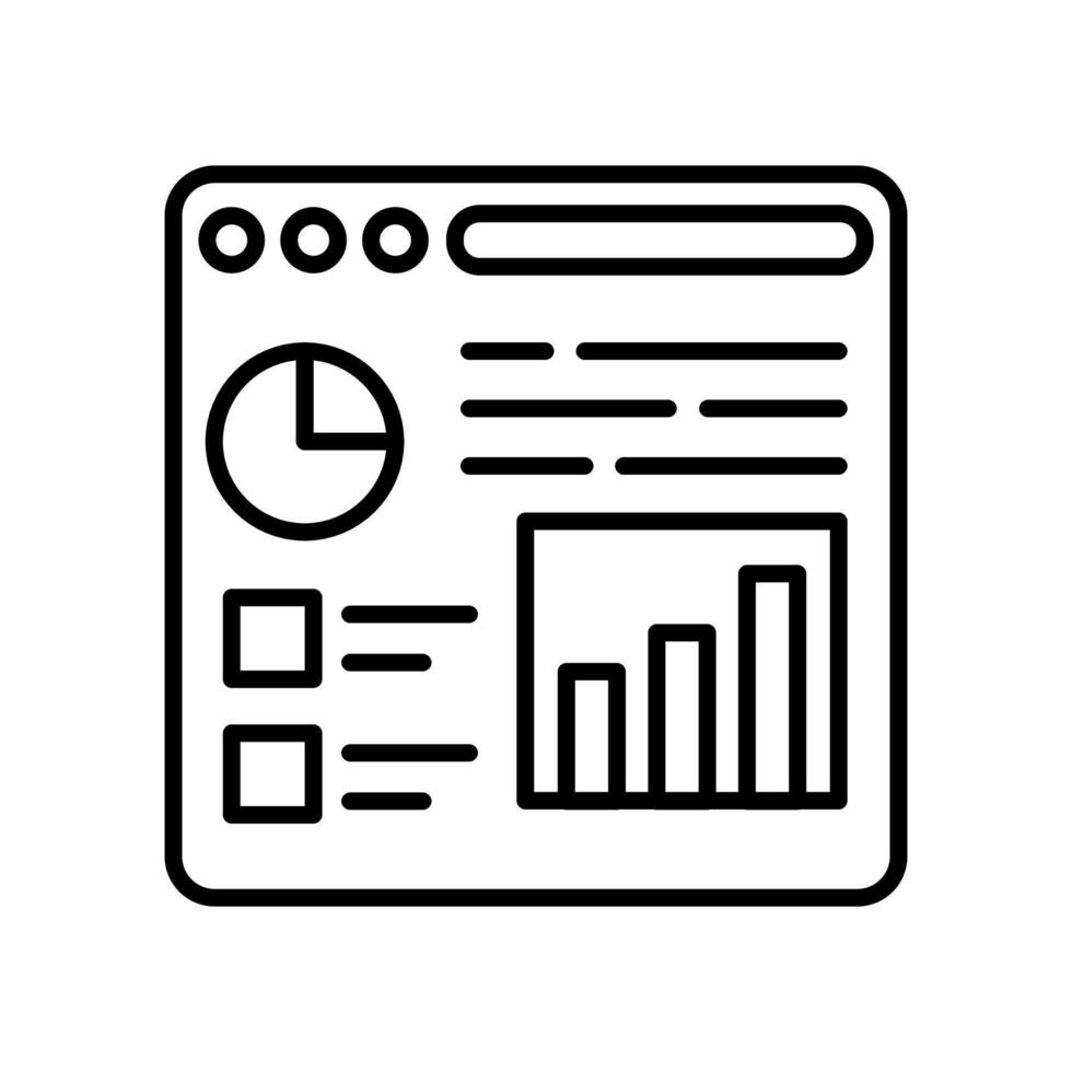 dados visualização ícone dentro vetor. logótipo vetor