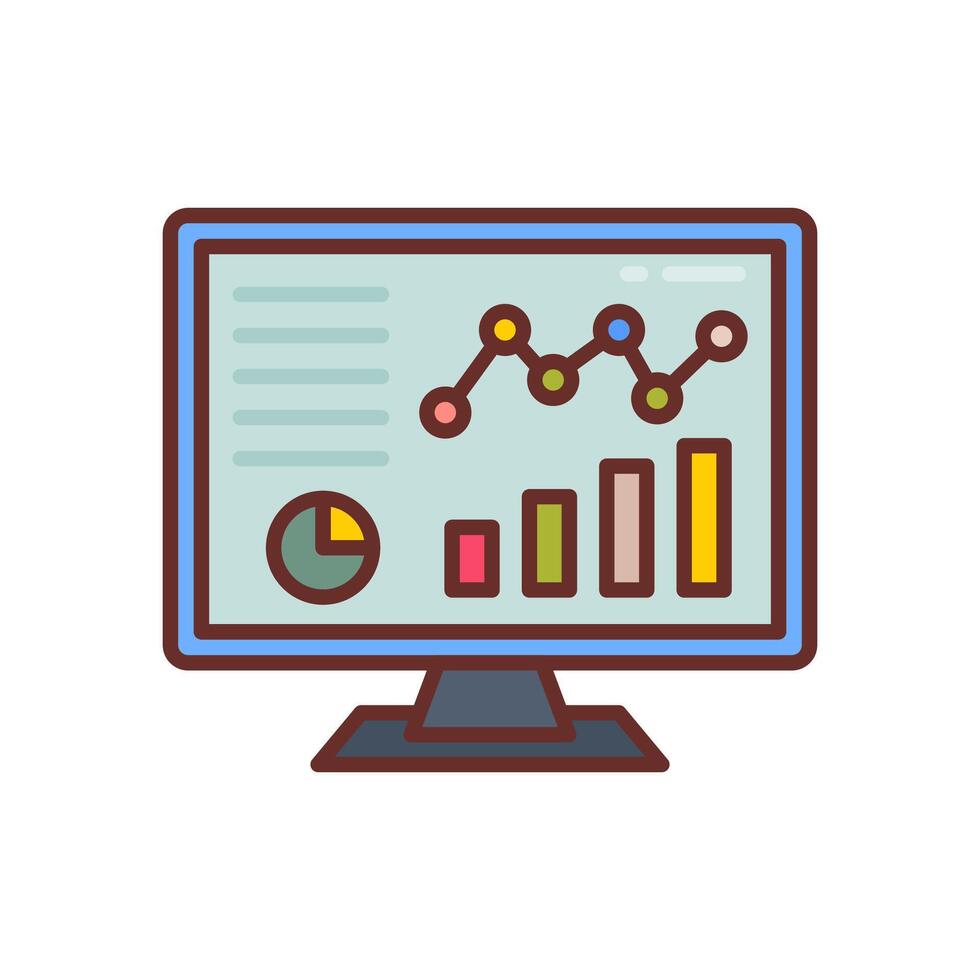 sistema monitoramento ícone dentro vetor. logótipo vetor