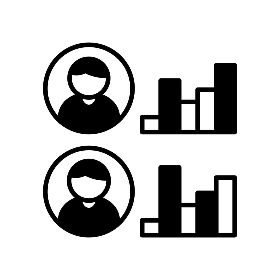 empregado características ícone dentro vetor. logótipo vetor