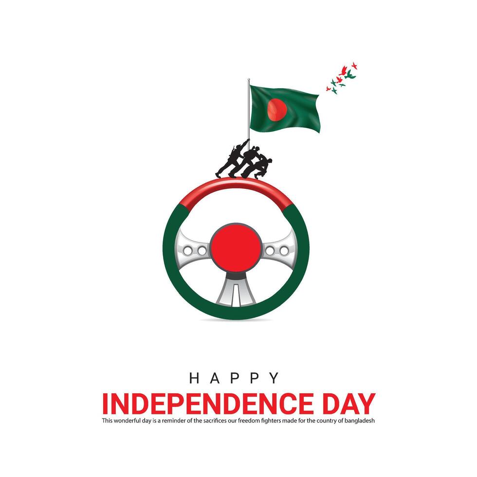 independência dia do Bangladesh. independência dia criativo Projeto para social meios de comunicação publicar. vetor