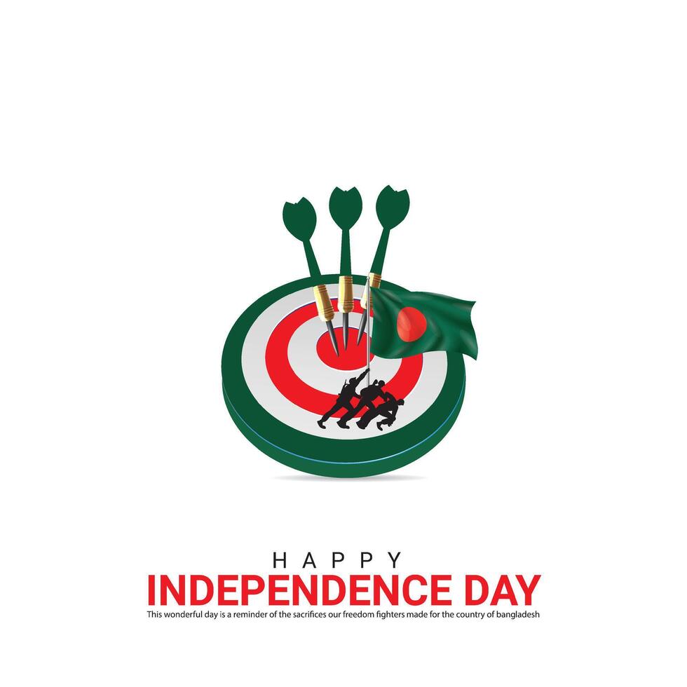 independência dia do Bangladesh. independência dia criativo Projeto para social meios de comunicação publicar. vetor