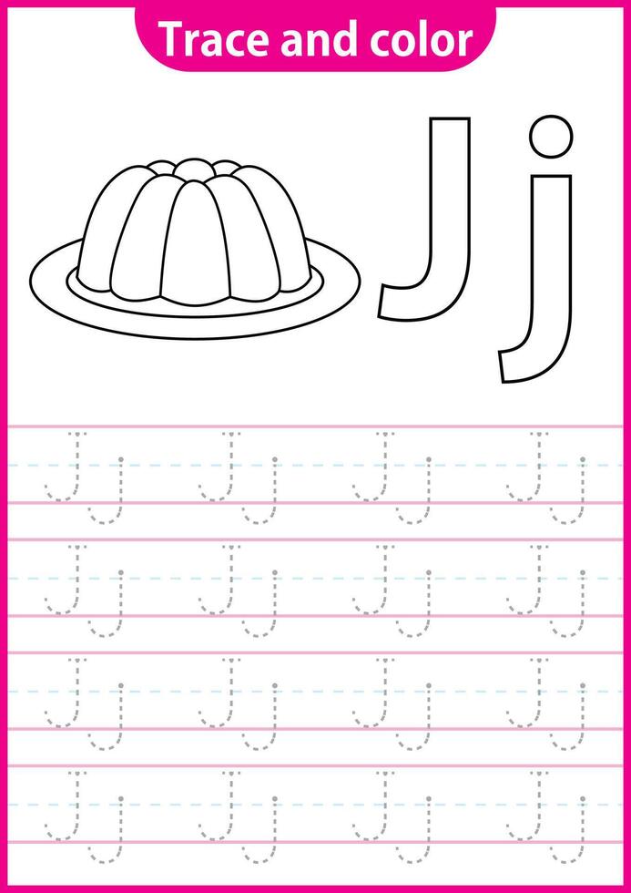 Inglês escrevendo planilha para kg escrevendo prática atividade para crianças. caligrafia exercício para crianças. imprimível planilha. vetor