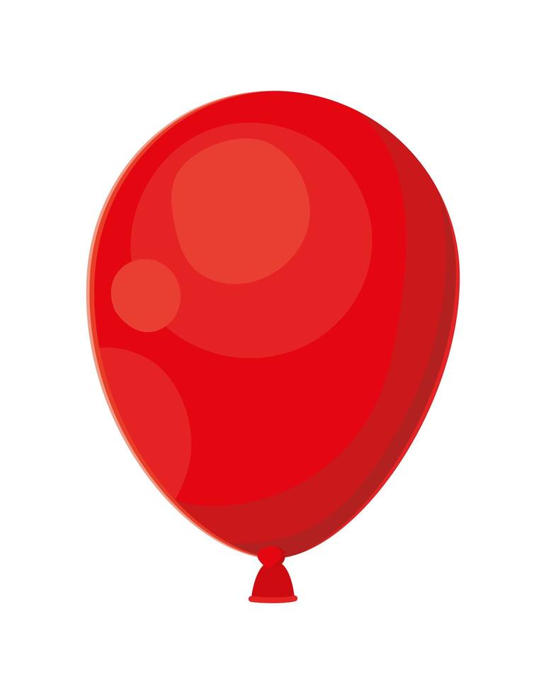 desenho de balão vermelho vetor