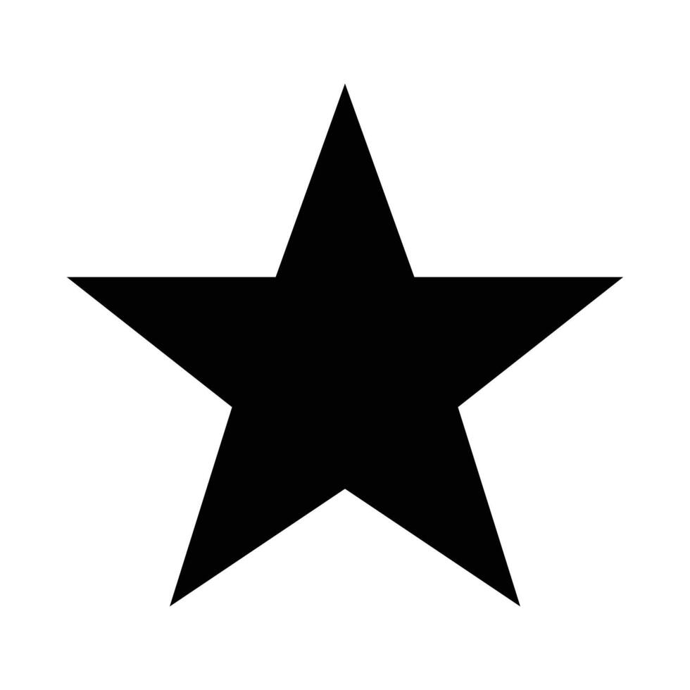 vetor de ícone de estrela. classificação clássica isolada. design moderno liso favorito. pictograma do site da Web da estrela, aplicativo móvel. ilustração do logotipo. eps10.