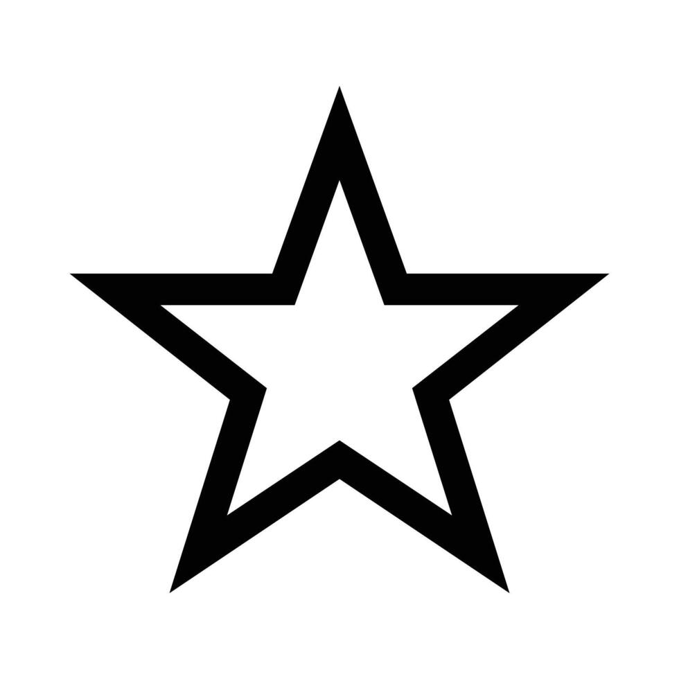 Estrela ícone vetor linha arte. clássico classificação isolado. na moda plano favorito Projeto. Estrela rede local pictograma, Móvel aplicativo. logotipo ilustração. eps10.