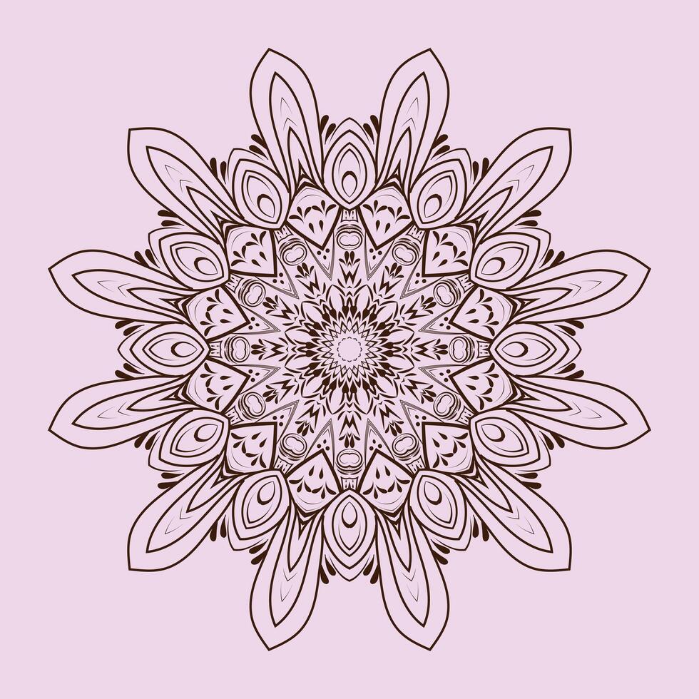 livre vetor luxo floral indiano colori mandala Projeto