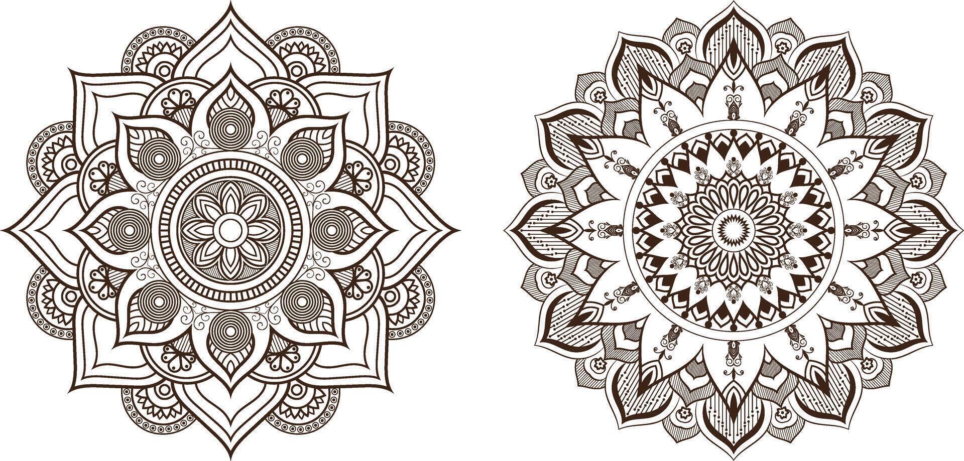 floral mandala Projeto eps Arquivo baixar vetor