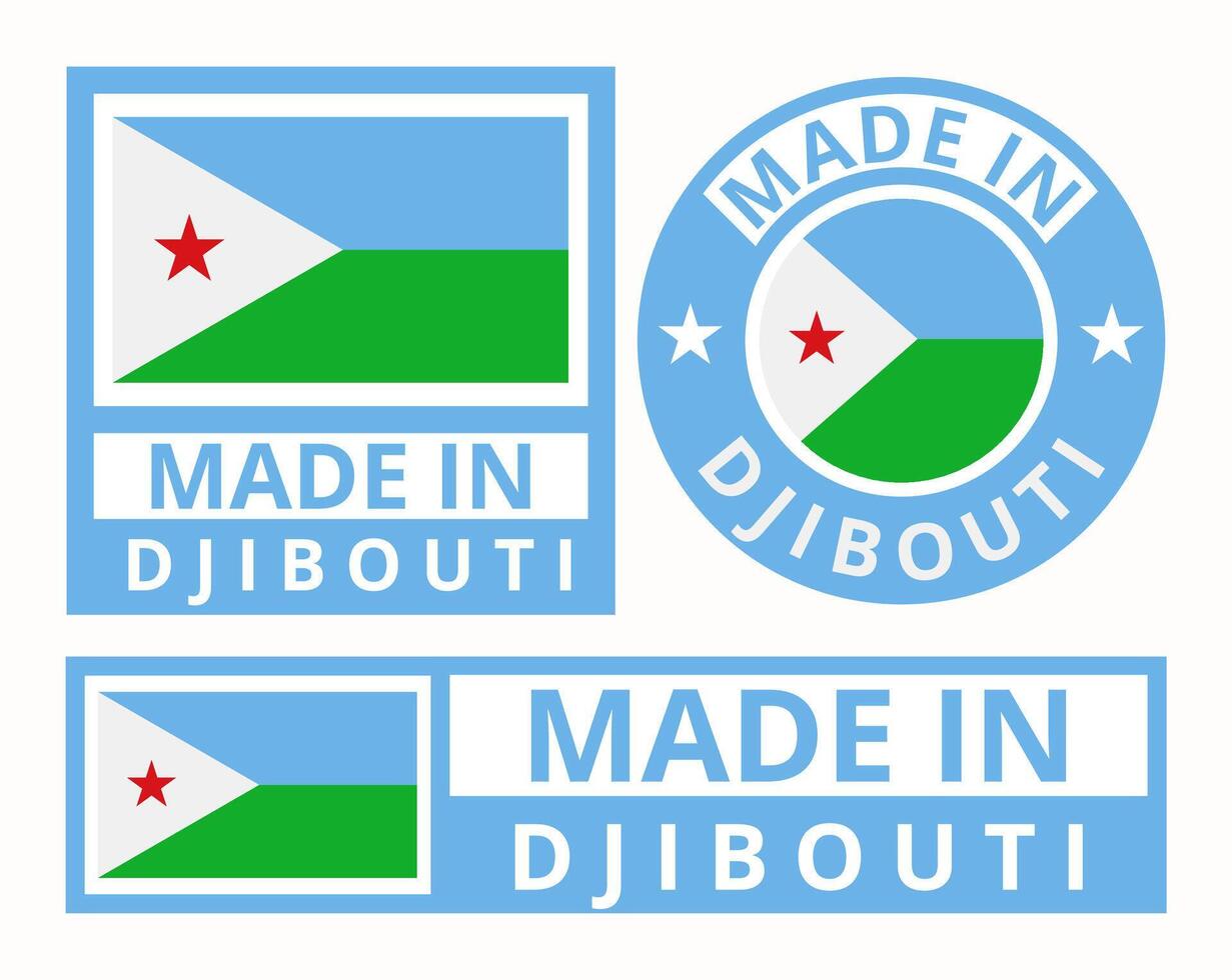 vetor conjunto fez dentro djibouti Projeto produtos etiquetas o negócio ícones ilustração