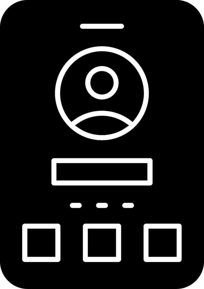 ícone de glifo de usuário vetor