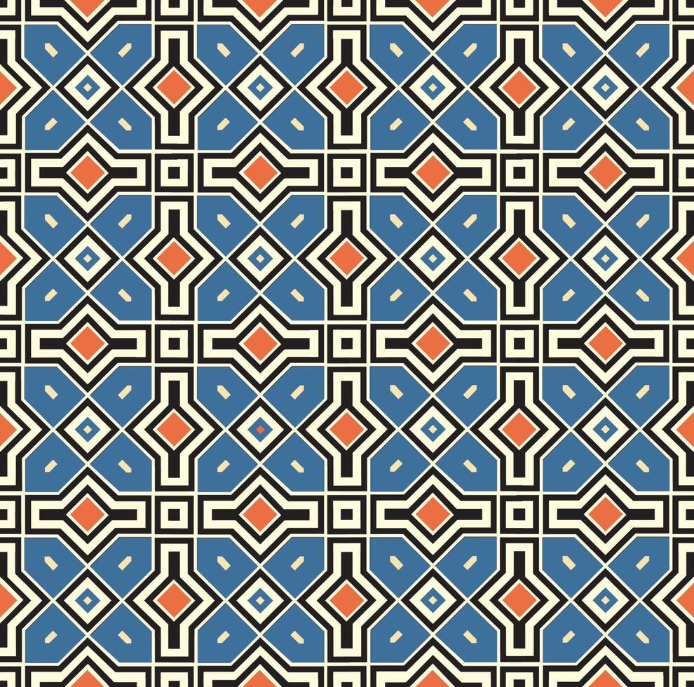 abstrato geométrico formas diagonal linhas desatado padronizar. mosaico telha enfeite texure com à moda ásia motivo vetor