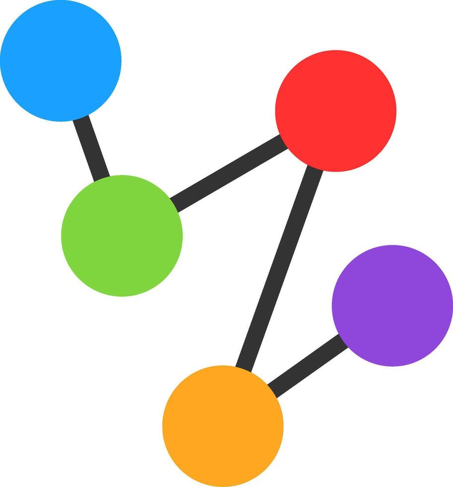 ícone plano de conexão vetor