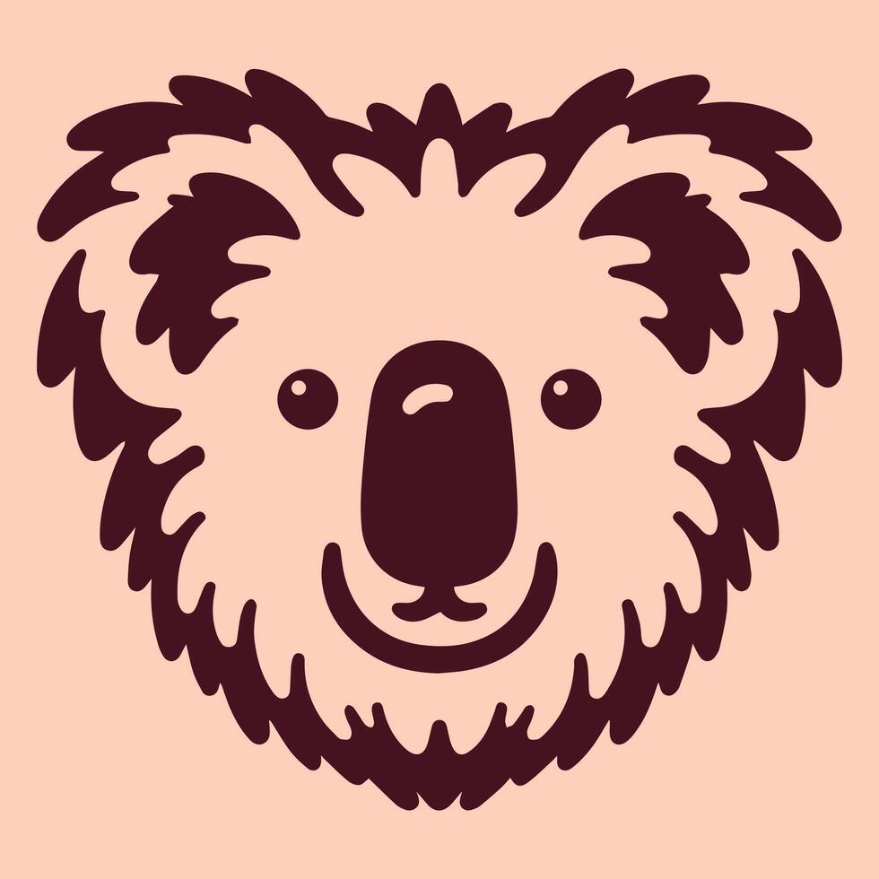 ilustração vetor gráfico do coala cabeça Projeto. perfeito para logotipo Projeto.