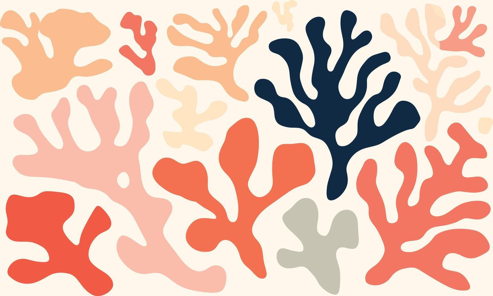 minimalista vetor arte do Matisse Cortar fora formas para corais dentro silenciado cores, minimamente edição a original texto. Matisse dentro a estilo do matisse. não chinês personagens estavam presente para retirar