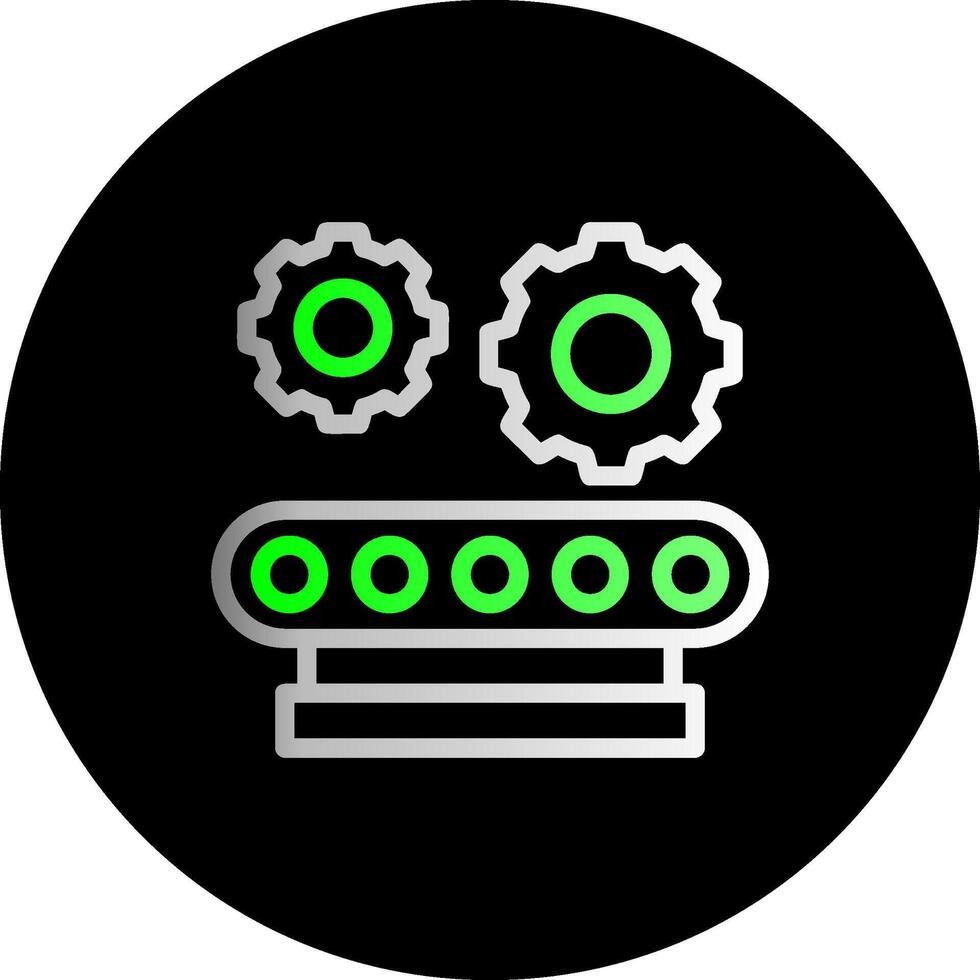 indústria configurações dual gradiente círculo ícone vetor