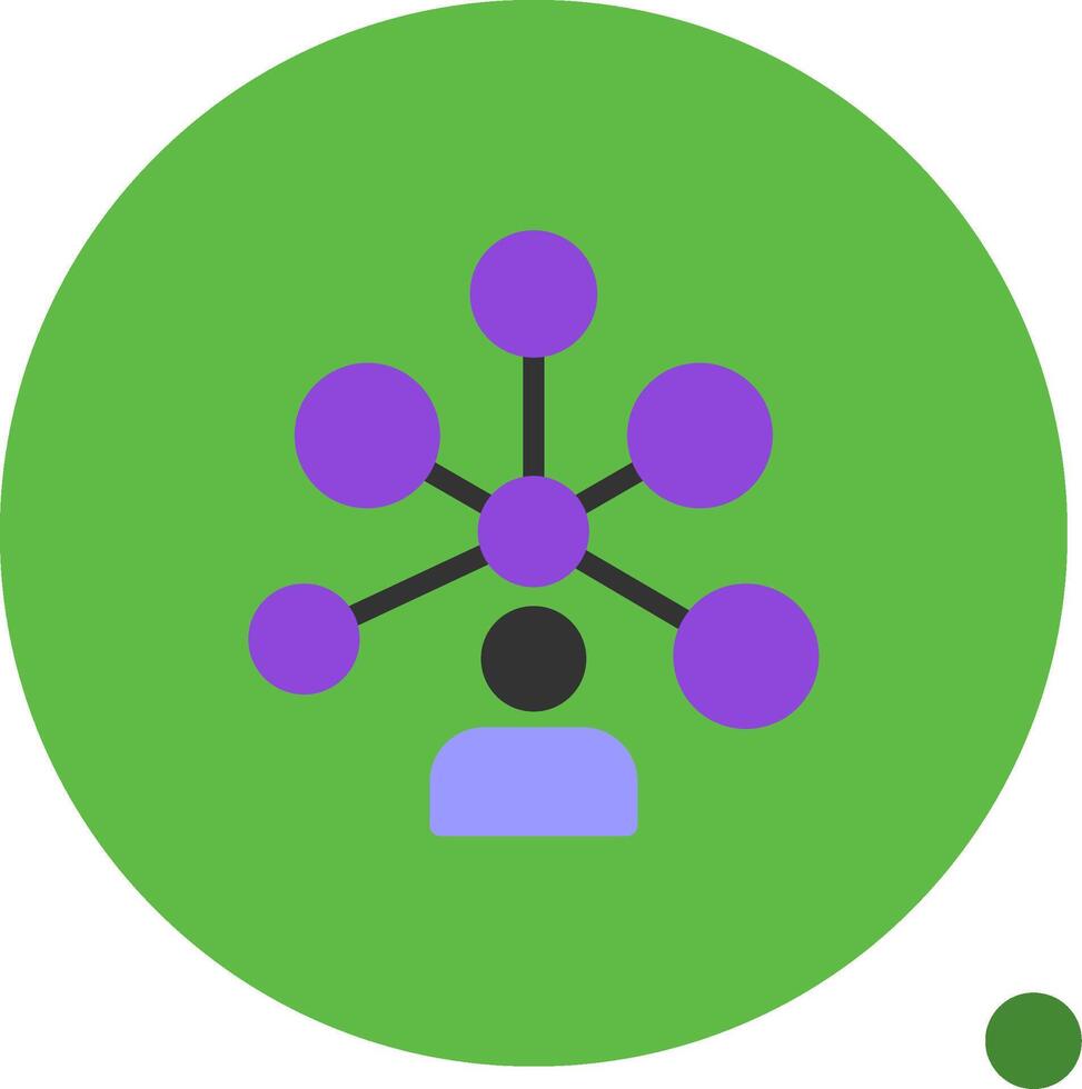 trabalho em rede plano sombra ícone vetor