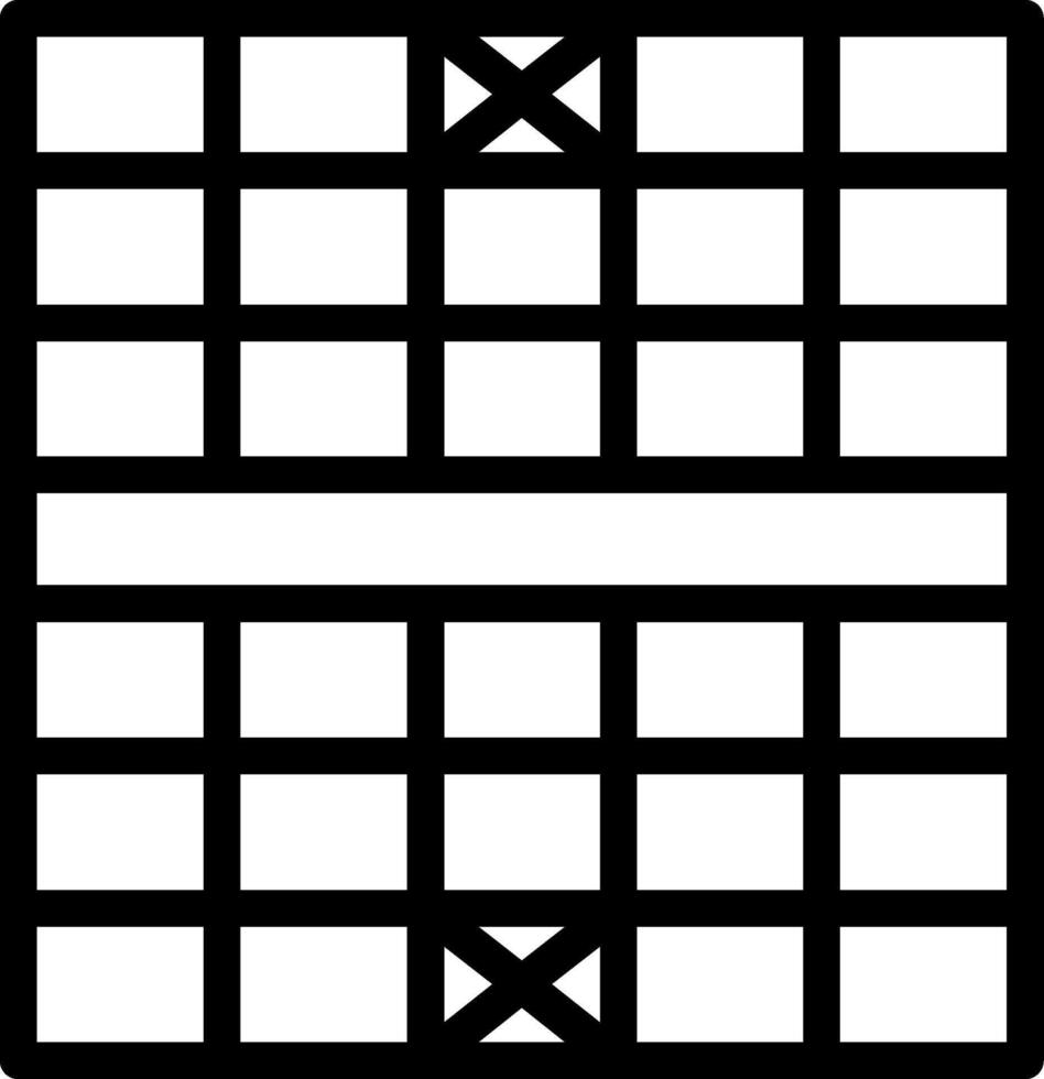 ícone de linha de tabuleiro de xadrez vetor