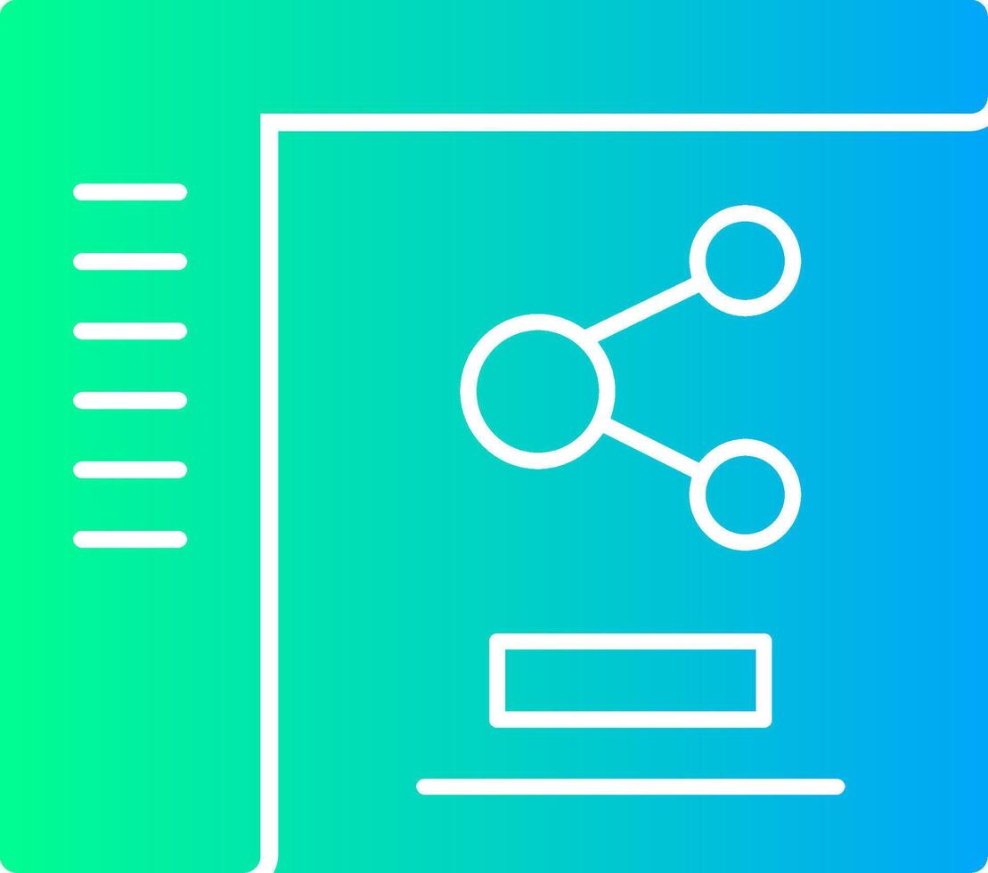 compartilhar sólido multi gradiente ícone vetor