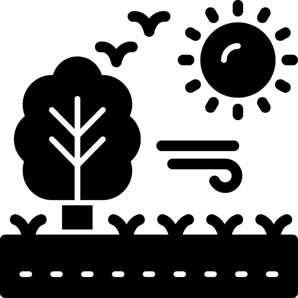 savana sólido multi gradiente ícone vetor