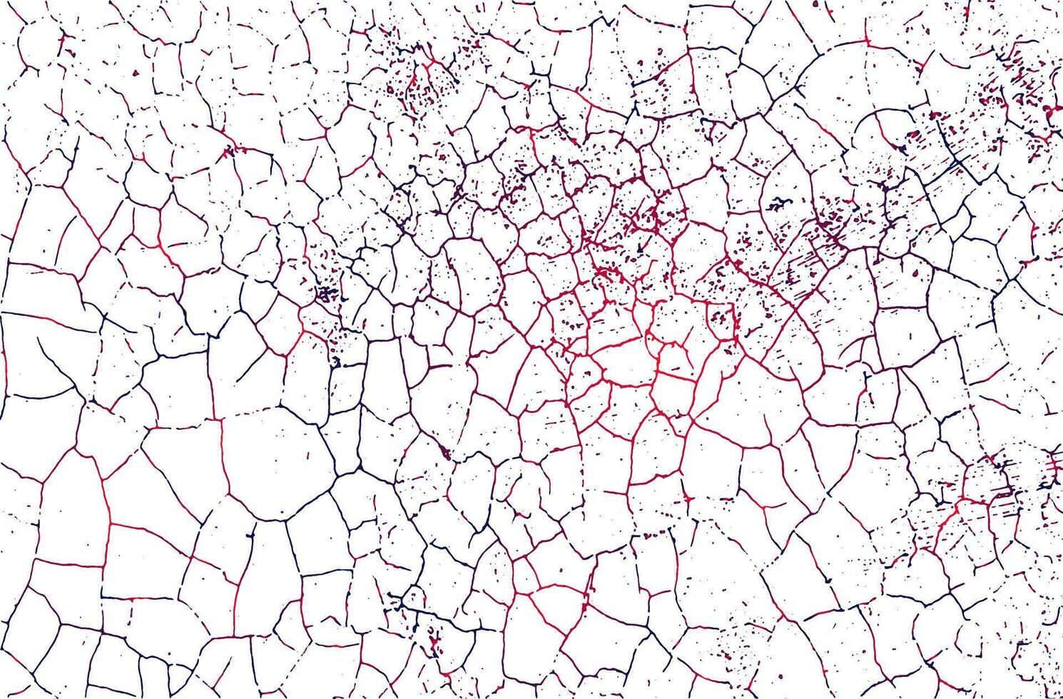 uma vintage vetor efeito do a vermelho lava fogo rachaduras textura dentro a chão, textura do a mapa