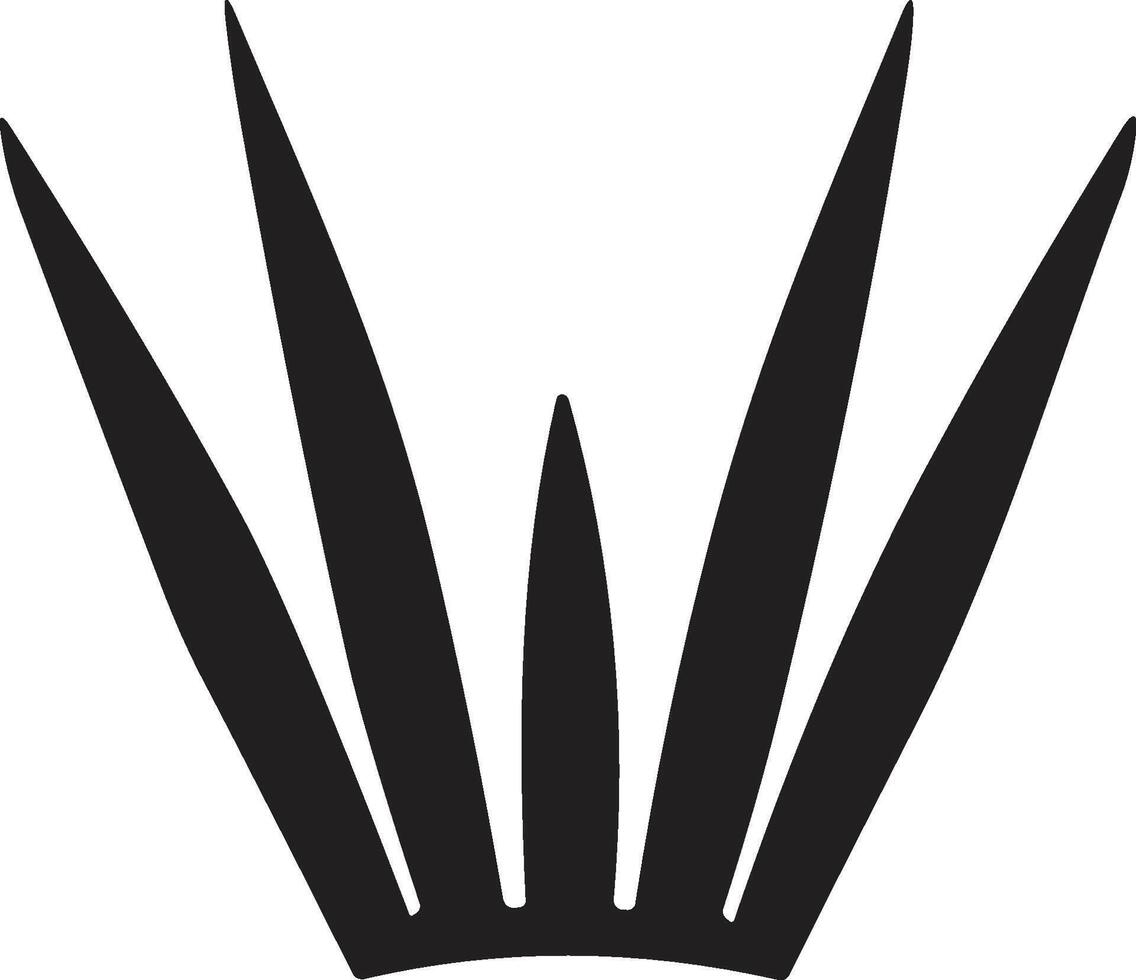 coroa logotipo dentro moderno mínimo estilo vetor